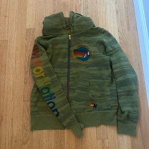 Aviator Nation Camo Hoodie EUC